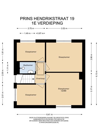 Floorplan - Prins Hendrikstraat 19, 6127 BR Grevenbicht